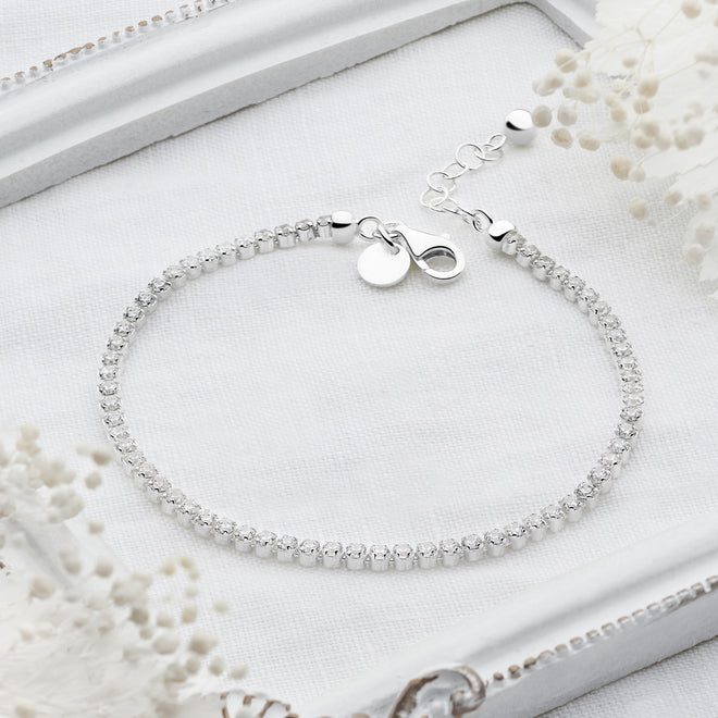 Tennis Bracelet (White)