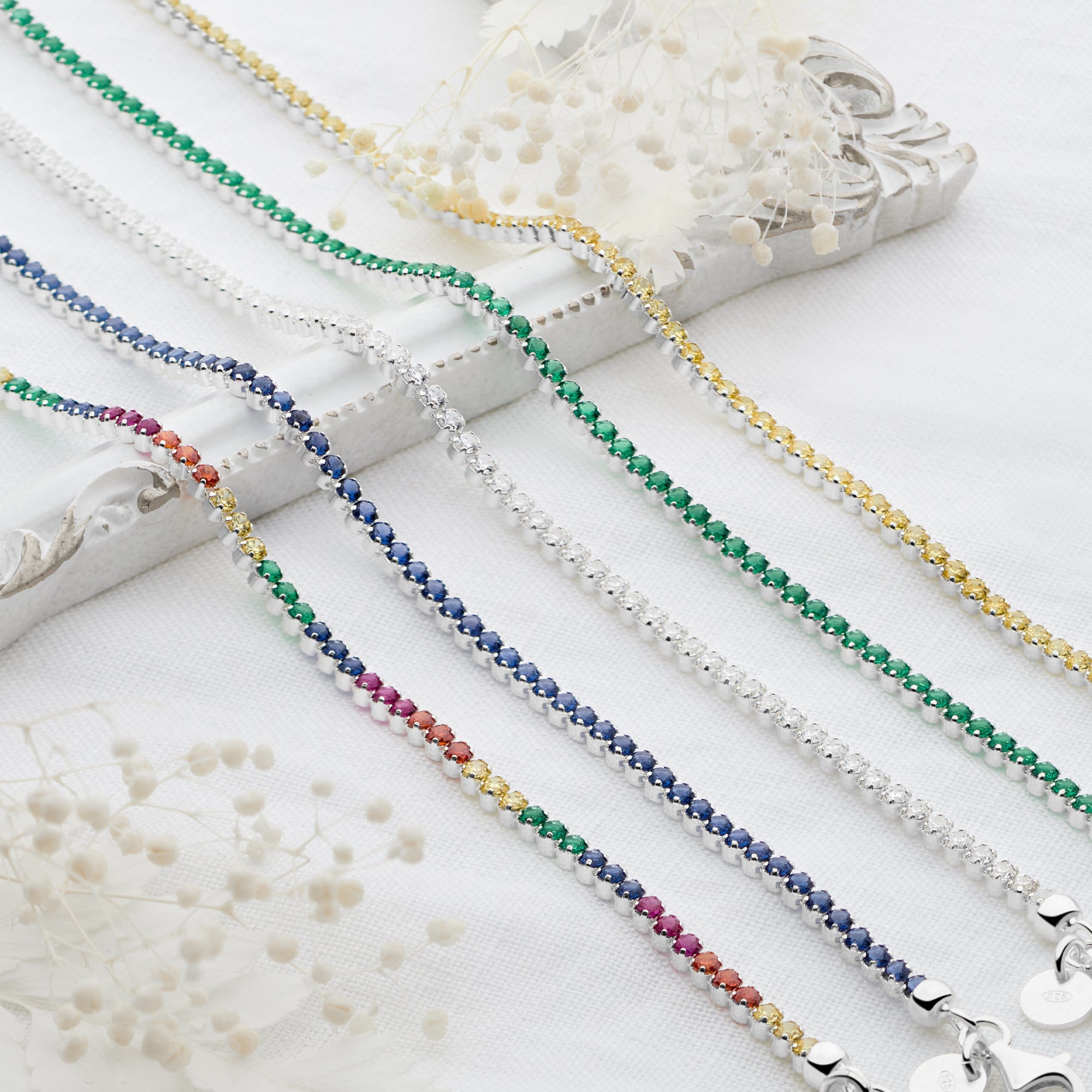 Tennis Bracelet (Festival) – Silver by Mail