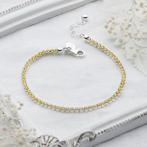 Tennis Bracelet (Yellow)