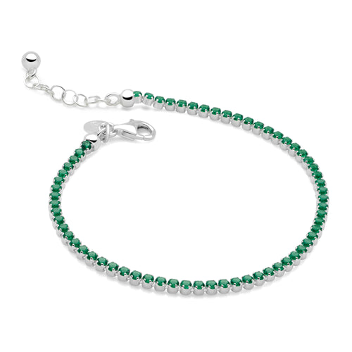 Tennis Bracelet (Emerald Green)
