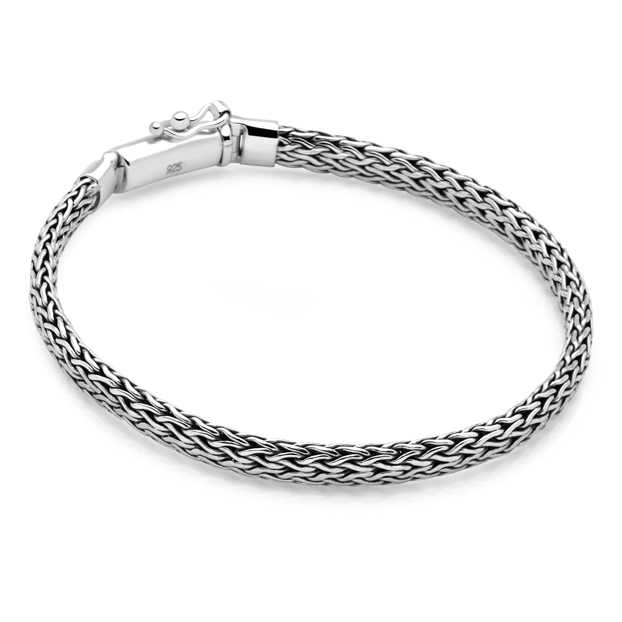 Serpent Weave Bracelet – Silver by Mail