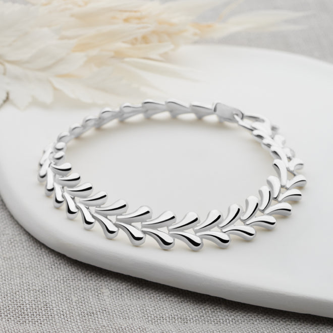 Silver Wishbone Bracelet