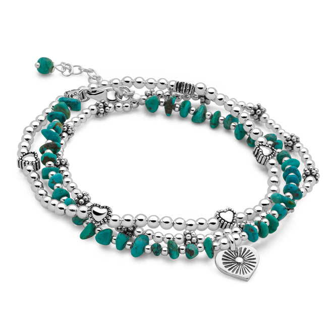 Laguna Hearts Bracelet Stack