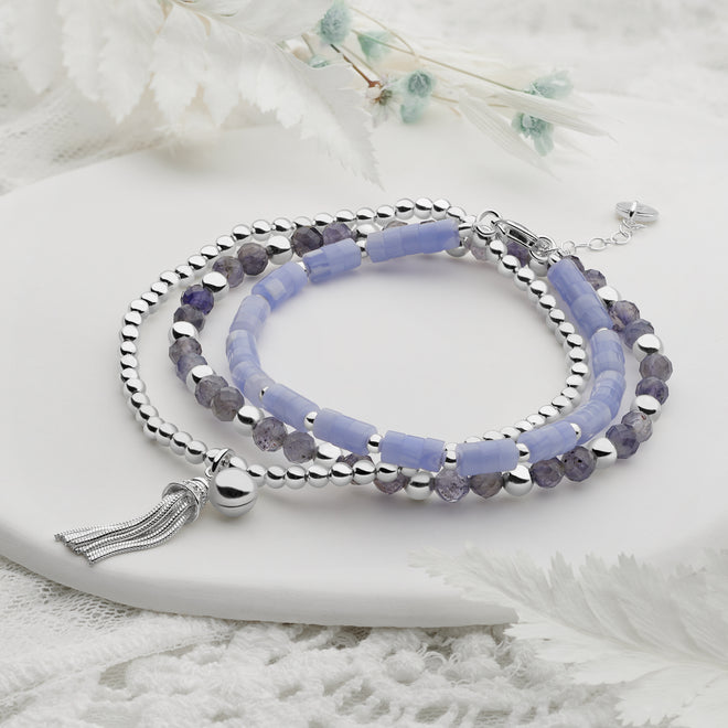 Lilac Chime Bracelet Stack Set