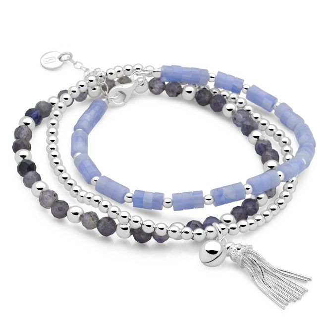 Lilac Chime Bracelet Stack Set