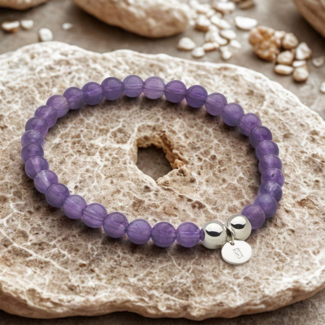 Bodhi Beads Bracelet (Amethyst)