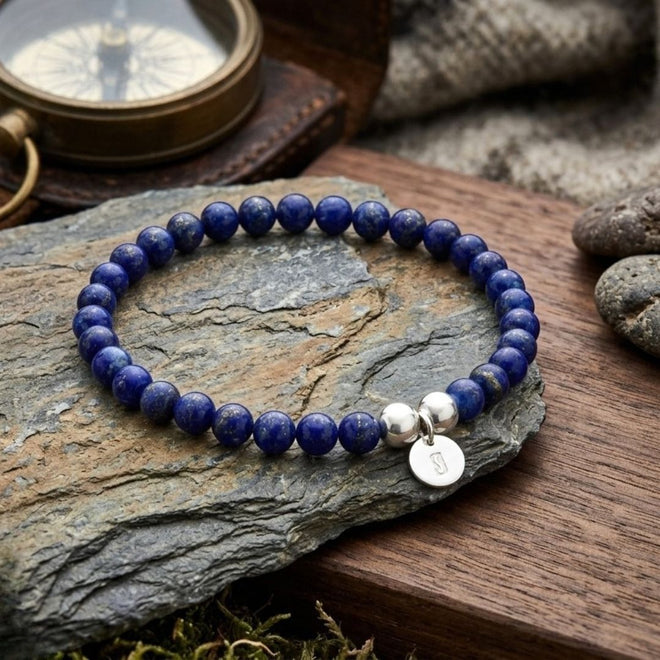 Bodhi Beads Bracelet (Lapis Lazuli)