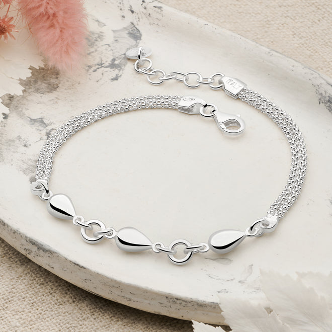 Silver Drops Bracelet