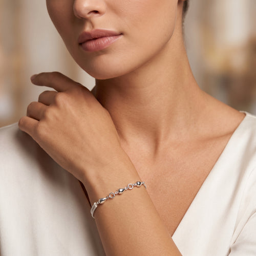 Silver Drops Bracelet