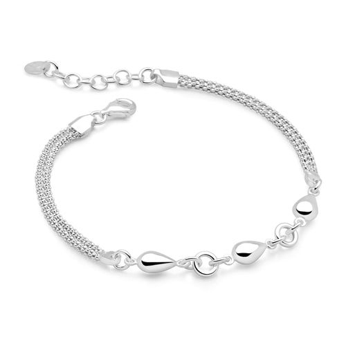 Silver Drops Bracelet