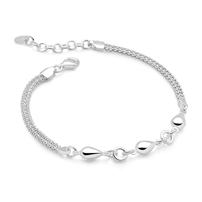 Silver Drops Bracelet