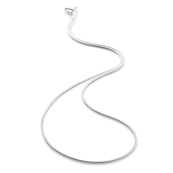 1.0mm Snake Chain 50cm | Gift Finder | CHN124 – Silver by Mail