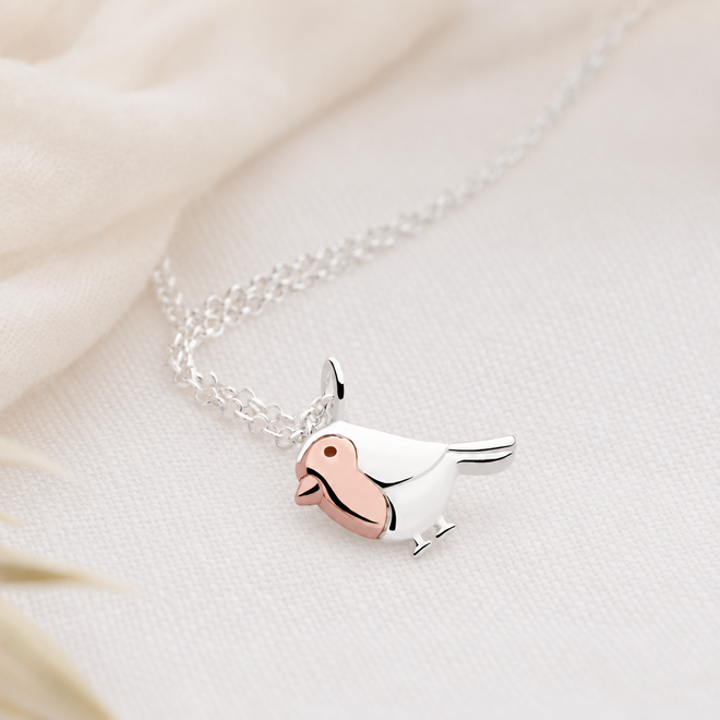 Winter Robin Necklace