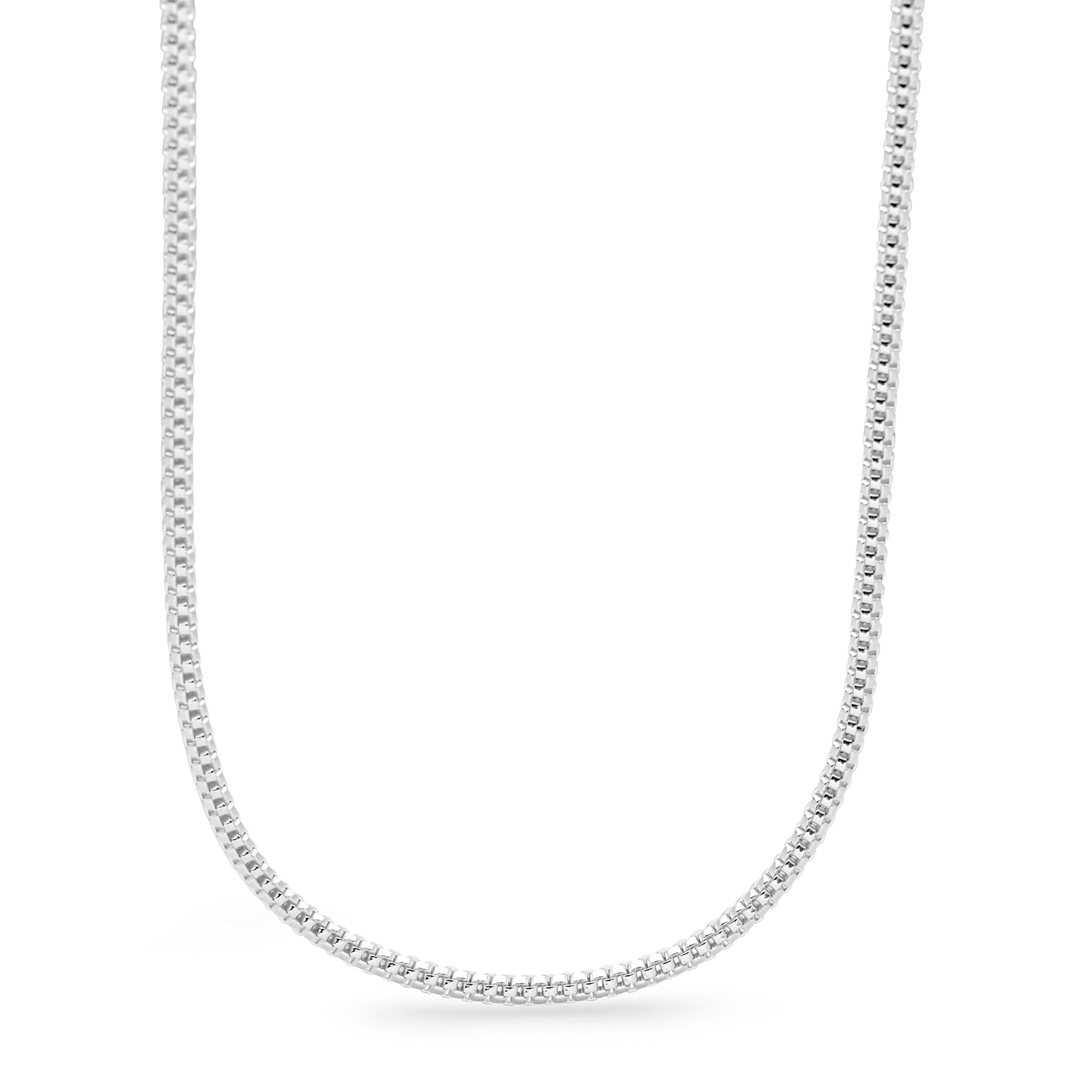 Rounded Mesh Chain – Silver by Mail