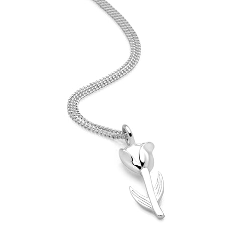 Silver Tulip Necklace