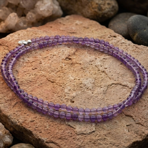 Bodhi Beads Necklace (Amethyst)