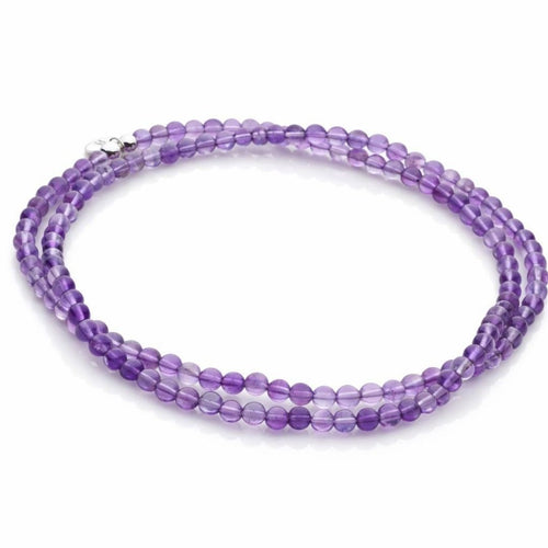 Bodhi Beads Necklace (Amethyst)