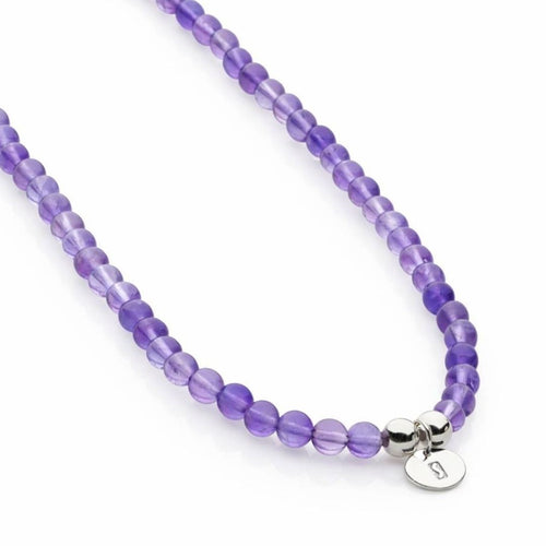 Bodhi Beads Necklace (Amethyst)