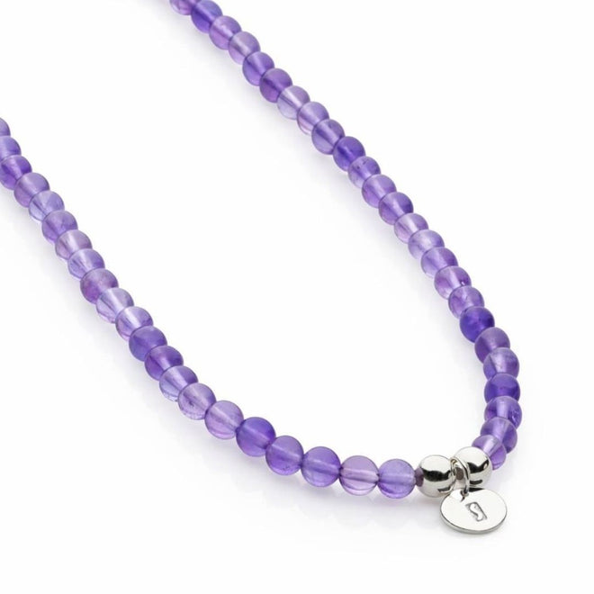 Bodhi Beads Necklace (Amethyst)