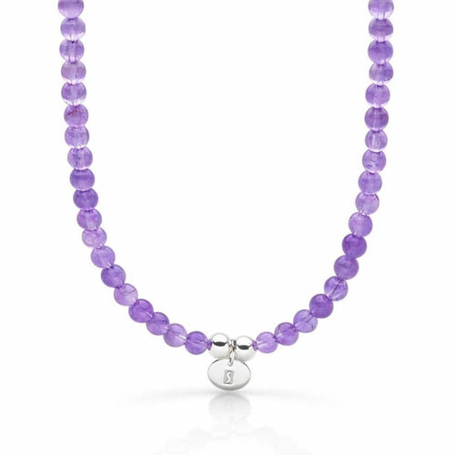 Bodhi Beads Necklace (Amethyst)