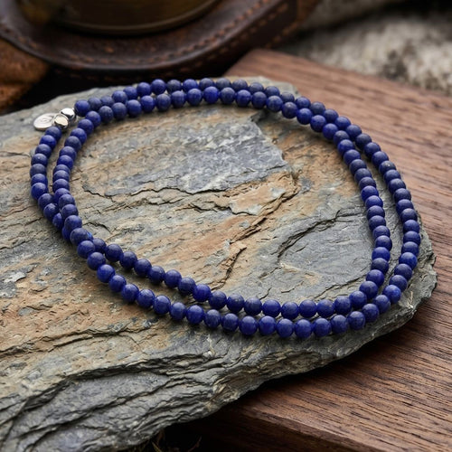 Bodhi Beads Necklace (Lapis Lazuli)