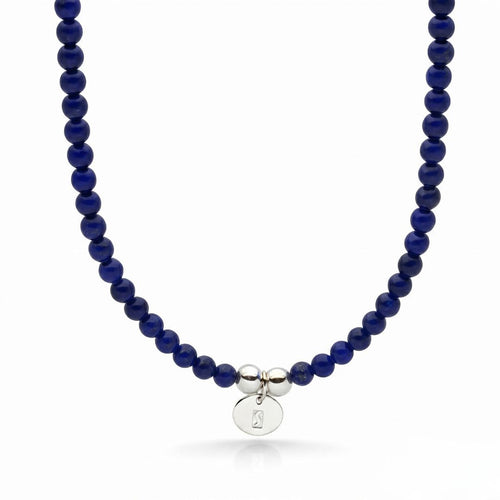 Bodhi Beads Necklace (Lapis Lazuli)