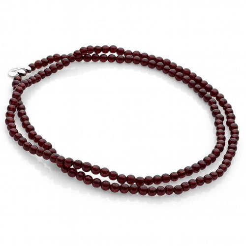 Bodhi Beads Necklace (Red Agate)