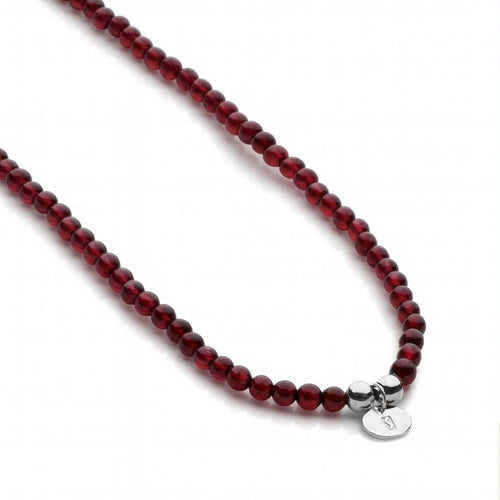 Bodhi Beads Necklace (Red Agate)