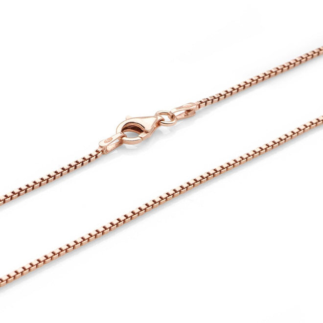 Rose Gold Box Chain 45cm