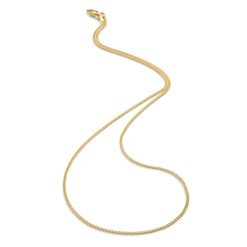 Gold Plated Curb Chain 45cm