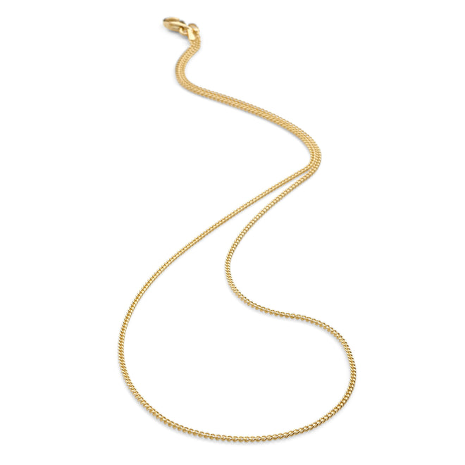 Gold Plated Curb Chain 45cm