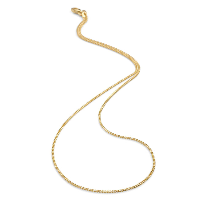 Gold Plated Curb Chain 40cm