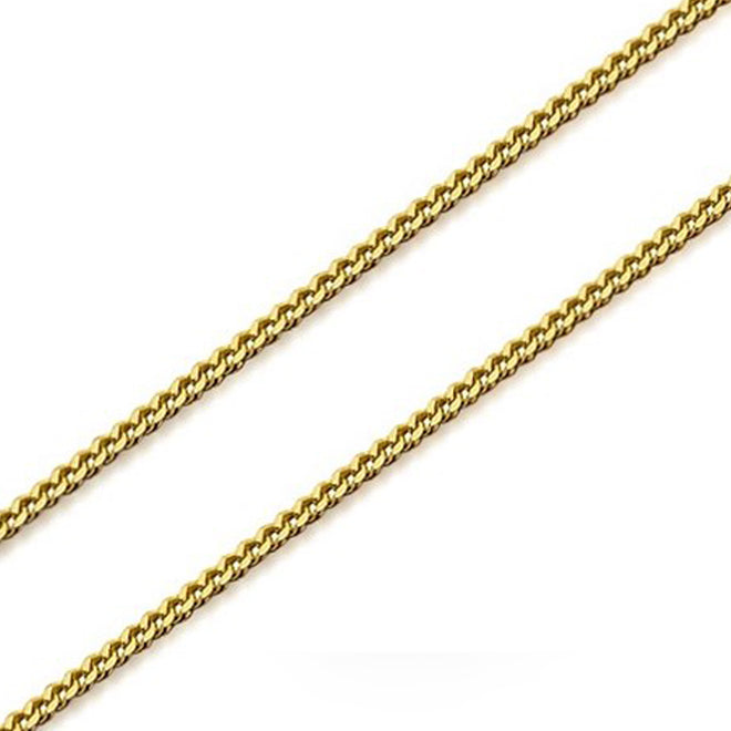 Gold Plated Curb Chain 55cm