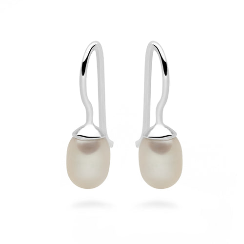 Le Pearl Drops Earrings (White Pearl)