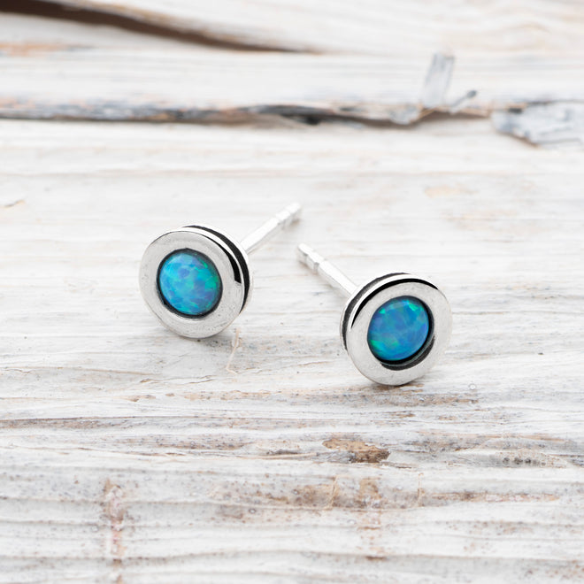 Opal Dot Studs