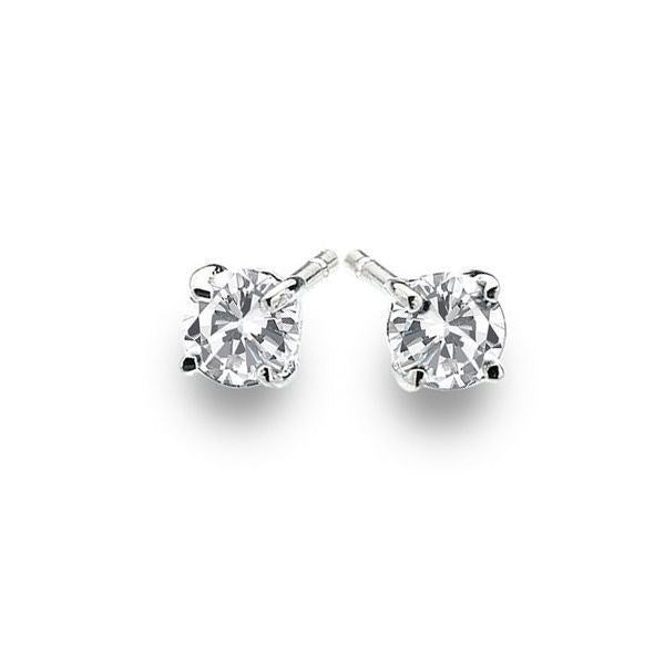 Sparkling Solitaire Studs