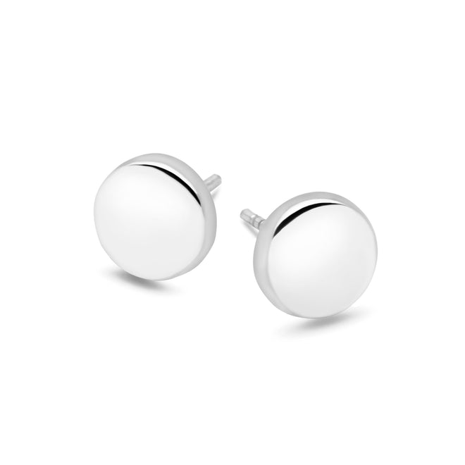 Silver Disc Studs
