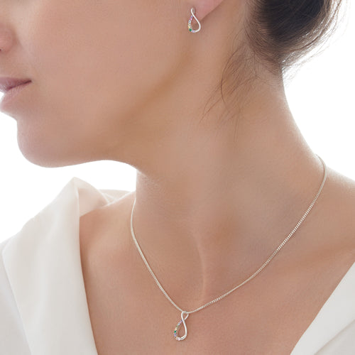 Infinity Rainbow Earrings