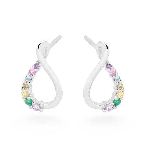 Infinity Rainbow Earrings