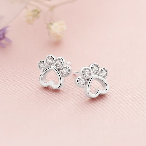 Sparkling Paw Studs
