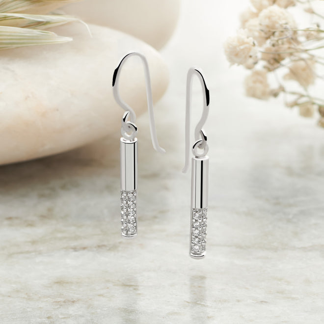 Sparkling Pillar Earrings