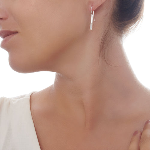 Sparkling Pillar Earrings