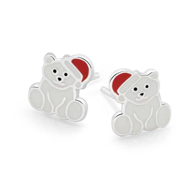 Christmas Polar Bear Studs