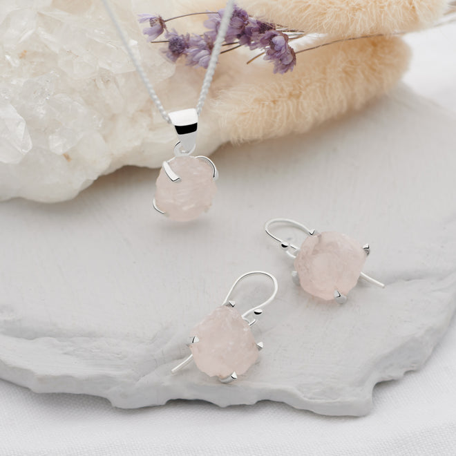 Rose Quartz Muse Earrings