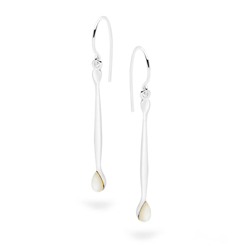 Frosted Tear Earrings