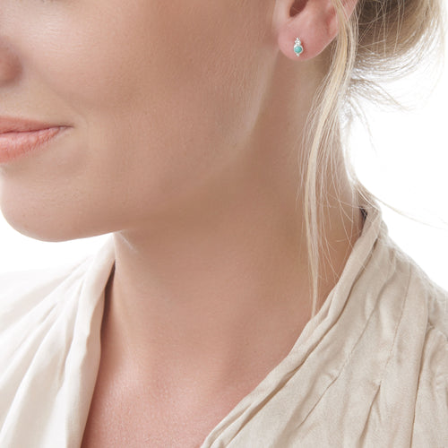 Baby Blue Studs