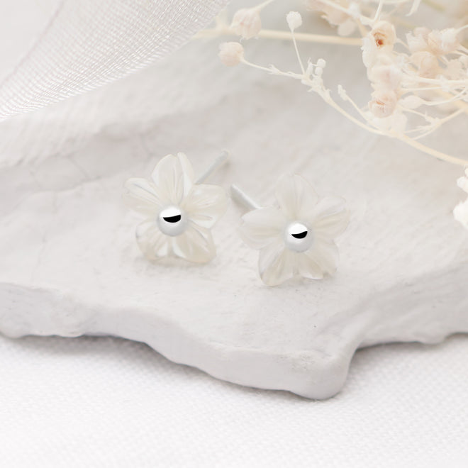 Snow Flower Studs