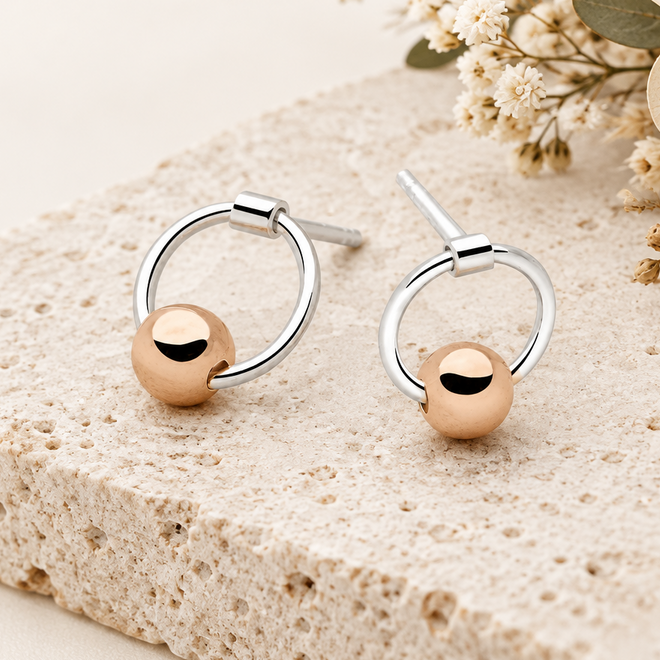 Rosen Moon Studs