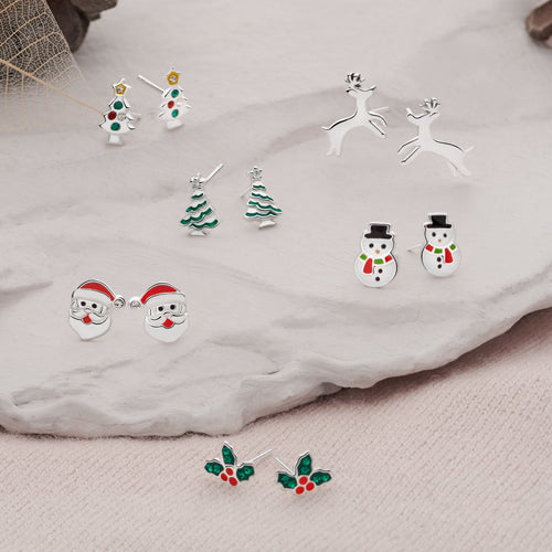Sparkling Holly Studs