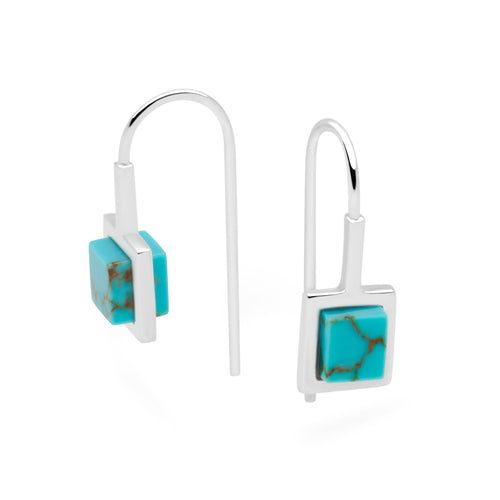 Cubist Earrings (Turquoise)